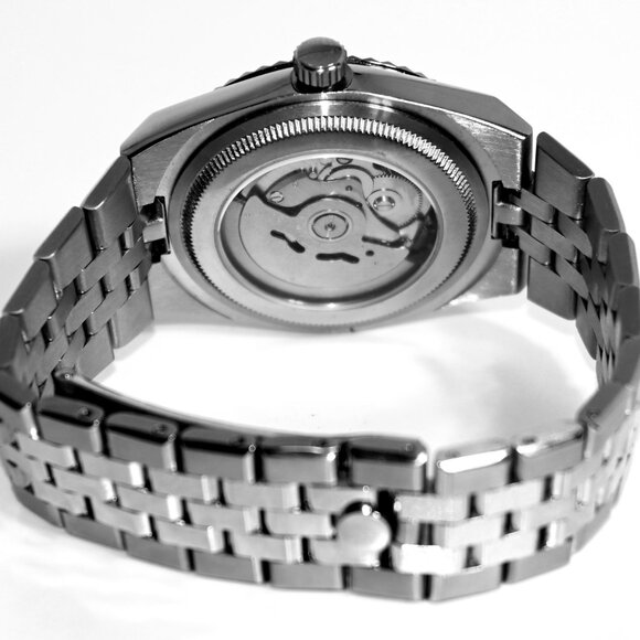 Custom Land Dweller Style SeikoMod 40mm White dial NH35 Automatic Movement new - Picture 3 of 6